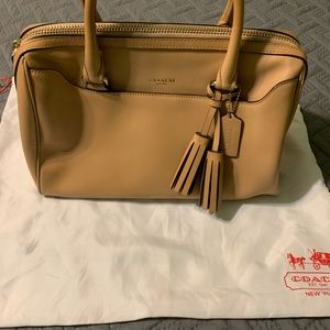 Coach satchel, tan
